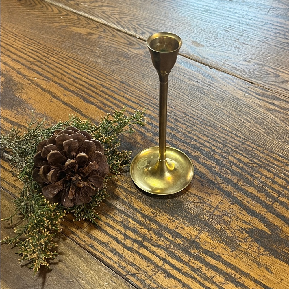 Vintage brass 7” candle stick